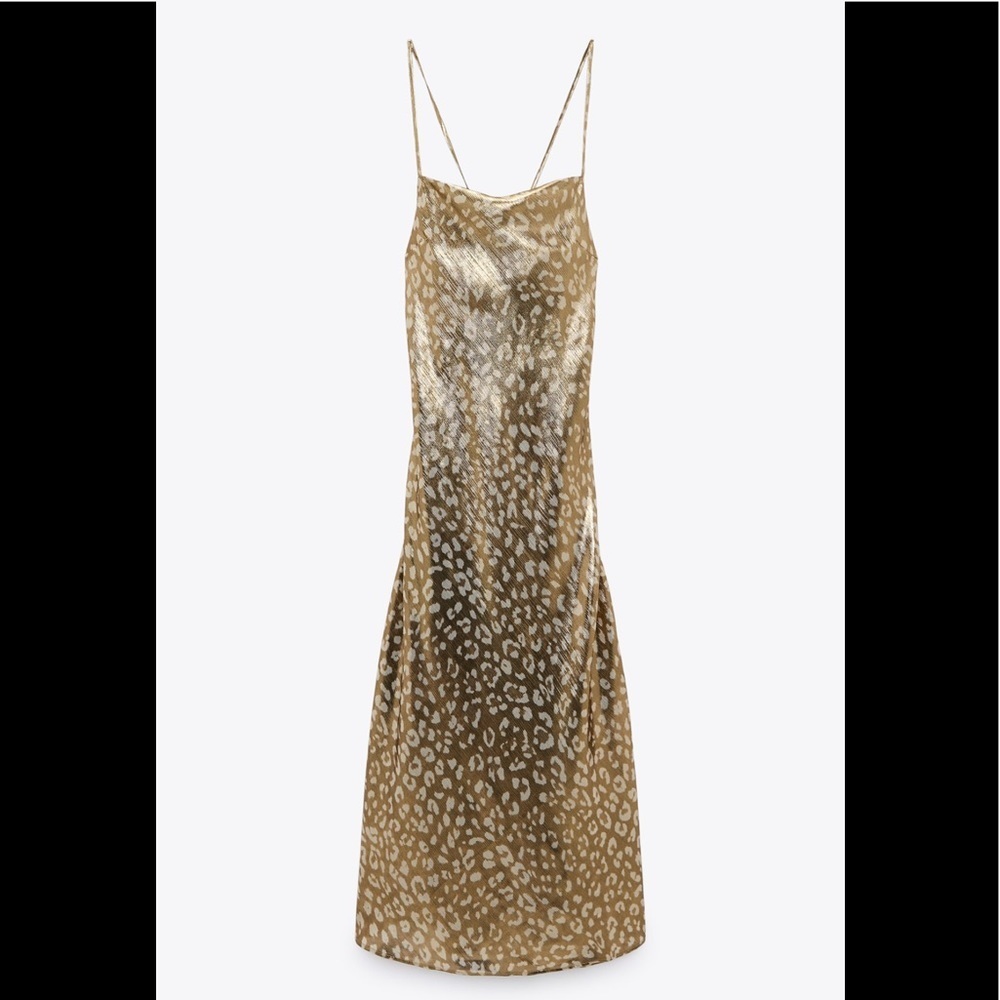 New Zara Satin Effect Lingerie Dress - Picture 3 of 15